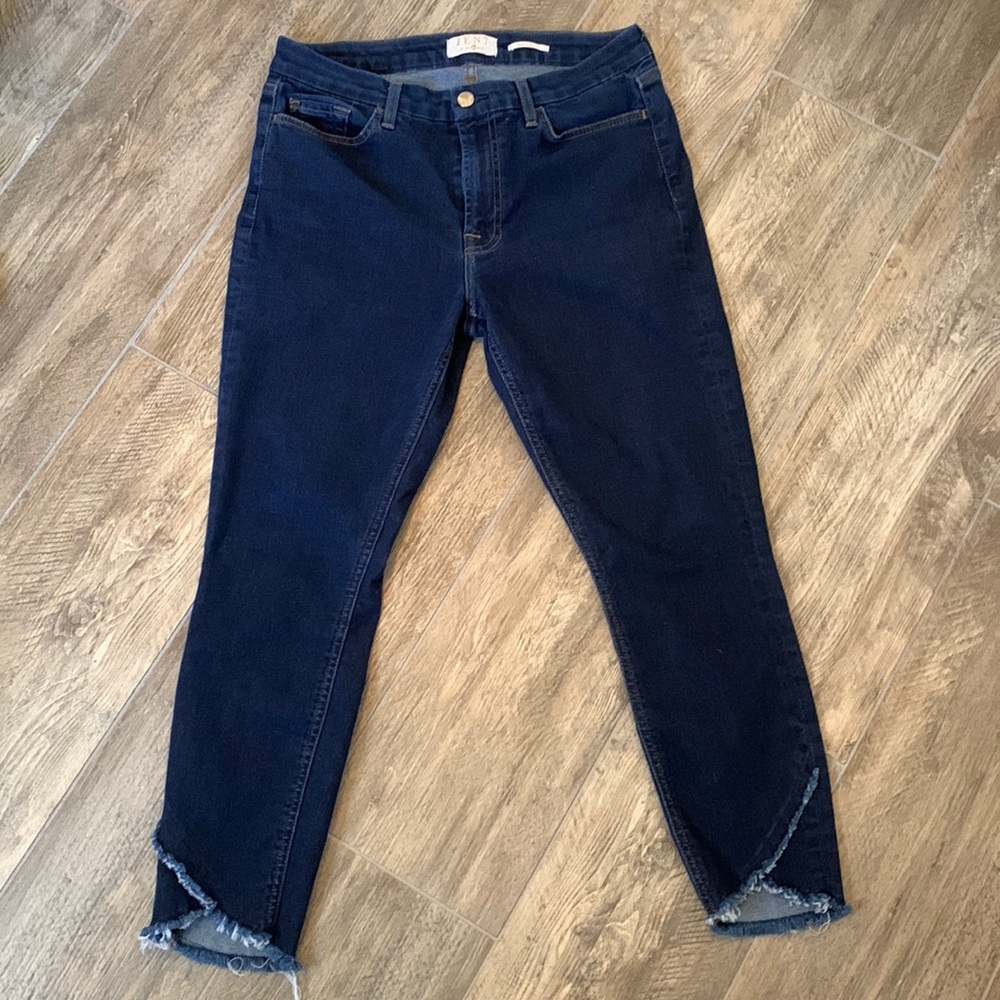 Jen 7 dark wash skinny jeans